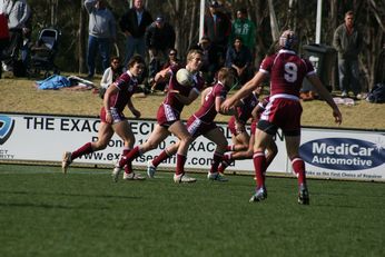 Sam Harrold scores - ASSRL Championship Final - Queensland Schoolboys v NSW CCC action (Photo's : OurFootyMedia)