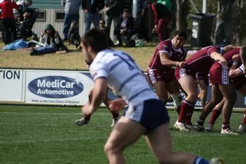 Sam Harrold scores - ASSRL Championship Final - Queensland Schoolboys v NSW CCC action (Photo's : OurFootyMedia)