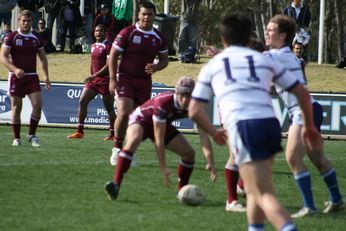 Sam Harrold scores - ASSRL Championship Final - Queensland Schoolboys v NSW CCC action (Photo's : OurFootyMedia)