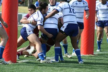 Sam Harrold scores - ASSRL Championship Final - Queensland Schoolboys v NSW CCC action (Photo's : OurFootyMedia)
