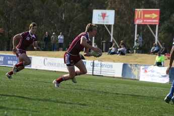 Sam Harrold scores - ASSRL Championship Final - Queensland Schoolboys v NSW CCC action (Photo's : OurFootyMedia)