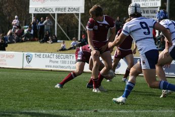 Sam Harrold scores - ASSRL Championship Final - Queensland Schoolboys v NSW CCC action (Photo's : OurFootyMedia)