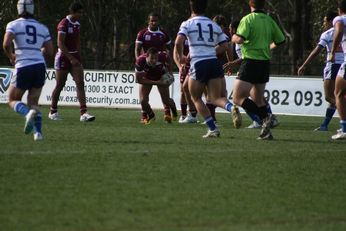 Sam Harrold scores - ASSRL Championship Final - Queensland Schoolboys v NSW CCC action (Photo's : OurFootyMedia)