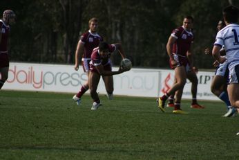 Sam Harrold scores - ASSRL Championship Final - Queensland Schoolboys v NSW CCC action (Photo's : OurFootyMedia)