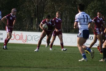 Sam Harrold scores - ASSRL Championship Final - Queensland Schoolboys v NSW CCC action (Photo's : OurFootyMedia)