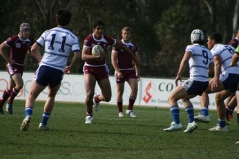 Sam Harrold scores - ASSRL Championship Final - Queensland Schoolboys v NSW CCC action (Photo's : OurFootyMedia)