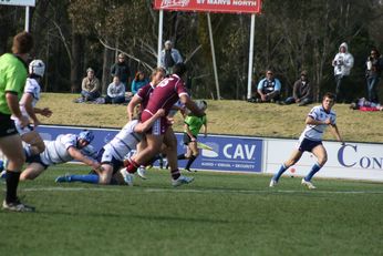 Sam Harrold scores - ASSRL Championship Final - Queensland Schoolboys v NSW CCC action (Photo's : OurFootyMedia)
