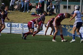 Sam Harrold scores - ASSRL Championship Final - Queensland Schoolboys v NSW CCC action (Photo's : OurFootyMedia)