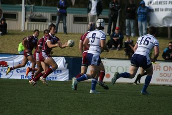 Sam Harrold scores - ASSRL Championship Final - Queensland Schoolboys v NSW CCC action (Photo's : OurFootyMedia)