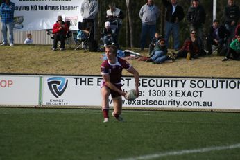 Sam Harrold scores - ASSRL Championship Final - Queensland Schoolboys v NSW CCC action (Photo's : OurFootyMedia)