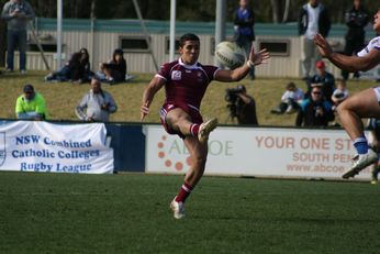 Sam Harrold scores - ASSRL Championship Final - Queensland Schoolboys v NSW CCC action (Photo's : OurFootyMedia)