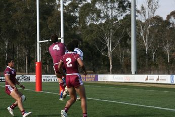 Sam Harrold scores - ASSRL Championship Final - Queensland Schoolboys v NSW CCC action (Photo's : OurFootyMedia)