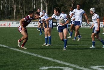 Sam Harrold scores - ASSRL Championship Final - Queensland Schoolboys v NSW CCC action (Photo's : OurFootyMedia)