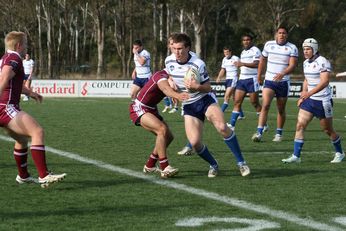 Sam Harrold scores - ASSRL Championship Final - Queensland Schoolboys v NSW CCC action (Photo's : OurFootyMedia)