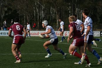 Sam Harrold scores - ASSRL Championship Final - Queensland Schoolboys v NSW CCC action (Photo's : OurFootyMedia)