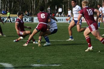 Sam Harrold scores - ASSRL Championship Final - Queensland Schoolboys v NSW CCC action (Photo's : OurFootyMedia)