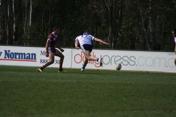 Sam Harrold scores - ASSRL Championship Final - Queensland Schoolboys v NSW CCC action (Photo's : OurFootyMedia)