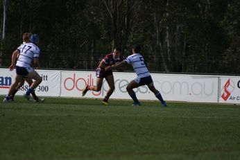 Sam Harrold scores - ASSRL Championship Final - Queensland Schoolboys v NSW CCC action (Photo's : OurFootyMedia)