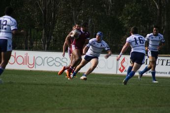 Sam Harrold scores - ASSRL Championship Final - Queensland Schoolboys v NSW CCC action (Photo's : OurFootyMedia)