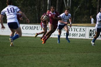 Sam Harrold scores - ASSRL Championship Final - Queensland Schoolboys v NSW CCC action (Photo's : OurFootyMedia)