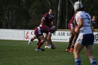 Sam Harrold scores - ASSRL Championship Final - Queensland Schoolboys v NSW CCC action (Photo's : OurFootyMedia)