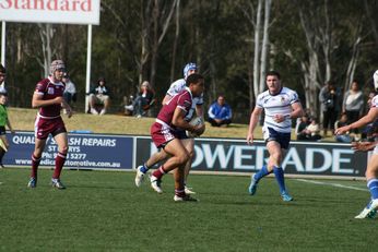 Sam Harrold scores - ASSRL Championship Final - Queensland Schoolboys v NSW CCC action (Photo's : OurFootyMedia)