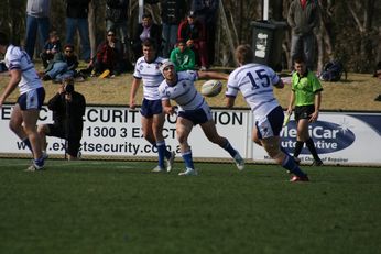 Sam Harrold scores - ASSRL Championship Final - Queensland Schoolboys v NSW CCC action (Photo's : OurFootyMedia)