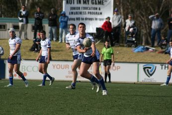 Sam Harrold scores - ASSRL Championship Final - Queensland Schoolboys v NSW CCC action (Photo's : OurFootyMedia)
