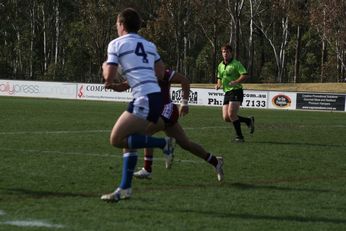 Sam Harrold scores - ASSRL Championship Final - Queensland Schoolboys v NSW CCC action (Photo's : OurFootyMedia)
