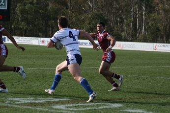 Sam Harrold scores - ASSRL Championship Final - Queensland Schoolboys v NSW CCC action (Photo's : OurFootyMedia)