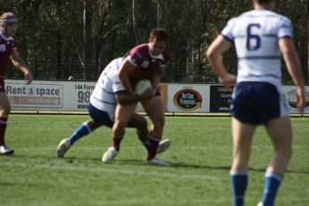Sam Harrold scores - ASSRL Championship Final - Queensland Schoolboys v NSW CCC action (Photo's : OurFootyMedia)