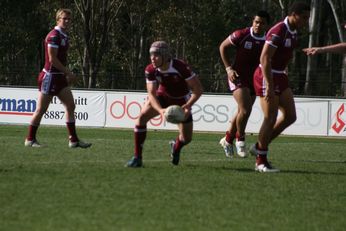 Sam Harrold scores - ASSRL Championship Final - Queensland Schoolboys v NSW CCC action (Photo's : OurFootyMedia)
