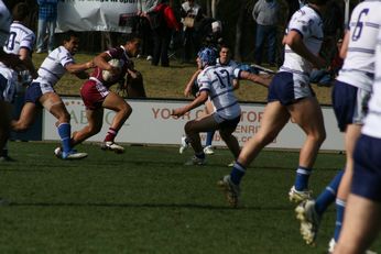 Sam Harrold scores - ASSRL Championship Final - Queensland Schoolboys v NSW CCC action (Photo's : OurFootyMedia)
