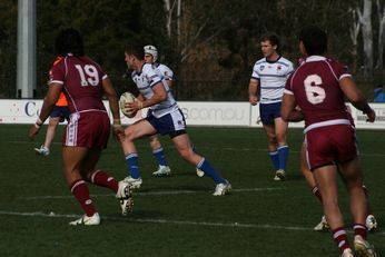 Sam Harrold scores - ASSRL Championship Final - Queensland Schoolboys v NSW CCC action (Photo's : OurFootyMedia)