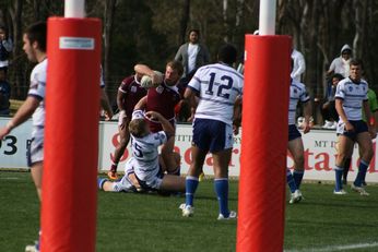 Sam Harrold scores - ASSRL Championship Final - Queensland Schoolboys v NSW CCC action (Photo's : OurFootyMedia)