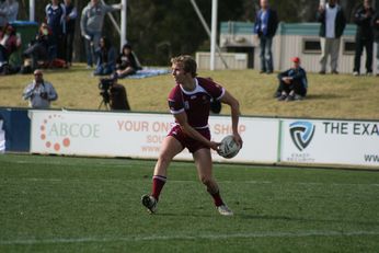 Sam Harrold scores - ASSRL Championship Final - Queensland Schoolboys v NSW CCC action (Photo's : OurFootyMedia)