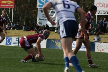 Sam Harrold scores - ASSRL Championship Final - Queensland Schoolboys v NSW CCC action (Photo's : OurFootyMedia)