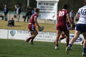 Sam Harrold scores - ASSRL Championship Final - Queensland Schoolboys v NSW CCC action (Photo's : OurFootyMedia)