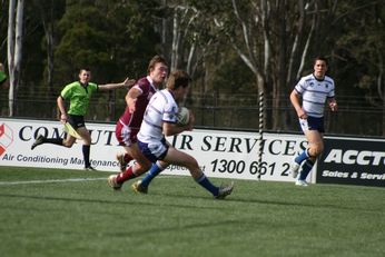 Sam Harrold scores - ASSRL Championship Final - Queensland Schoolboys v NSW CCC action (Photo's : OurFootyMedia)
