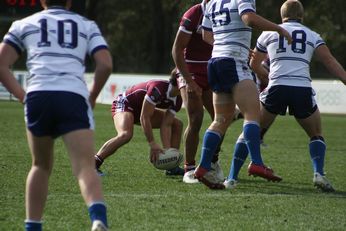 Sam Harrold scores - ASSRL Championship Final - Queensland Schoolboys v NSW CCC action (Photo's : OurFootyMedia)