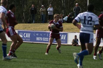 Sam Harrold scores - ASSRL Championship Final - Queensland Schoolboys v NSW CCC action (Photo's : OurFootyMedia)