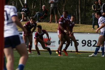 Sam Harrold scores - ASSRL Championship Final - Queensland Schoolboys v NSW CCC action (Photo's : OurFootyMedia)