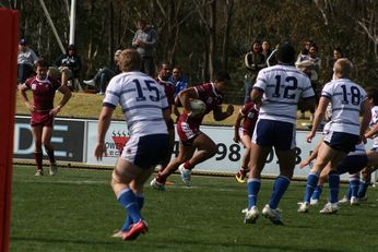 Sam Harrold scores - ASSRL Championship Final - Queensland Schoolboys v NSW CCC action (Photo's : OurFootyMedia)