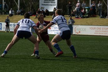 Sam Harrold scores - ASSRL Championship Final - Queensland Schoolboys v NSW CCC action (Photo's : OurFootyMedia)