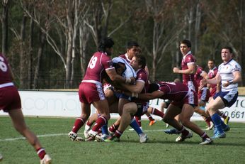 Sam Harrold scores - ASSRL Championship Final - Queensland Schoolboys v NSW CCC action (Photo's : OurFootyMedia)