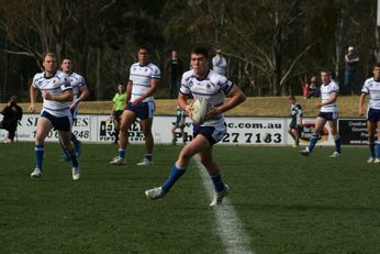 Sam Harrold scores - ASSRL Championship Final - Queensland Schoolboys v NSW CCC action (Photo's : OurFootyMedia)