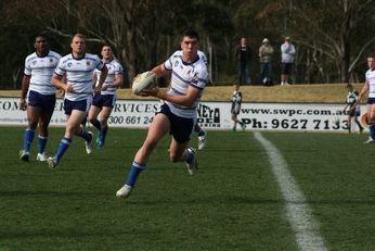 Sam Harrold scores - ASSRL Championship Final - Queensland Schoolboys v NSW CCC action (Photo's : OurFootyMedia)