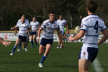 Sam Harrold scores - ASSRL Championship Final - Queensland Schoolboys v NSW CCC action (Photo's : OurFootyMedia)