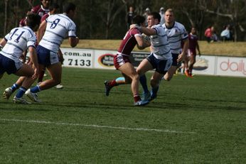 Sam Harrold scores - ASSRL Championship Final - Queensland Schoolboys v NSW CCC action (Photo's : OurFootyMedia)