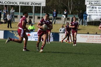 Sam Harrold scores - ASSRL Championship Final - Queensland Schoolboys v NSW CCC action (Photo's : OurFootyMedia)